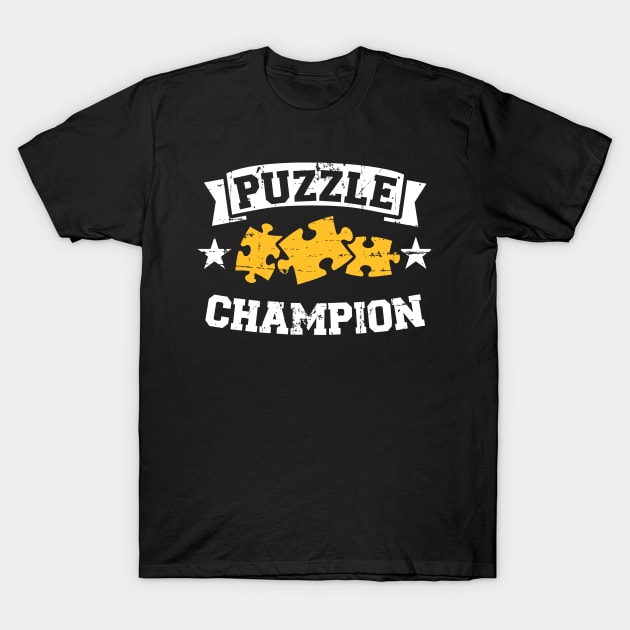 Jigsaw puzzle champion T-Shirt by Designzz